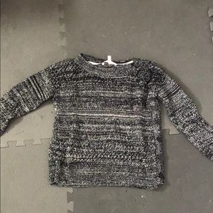 textured sweater with cute button detail